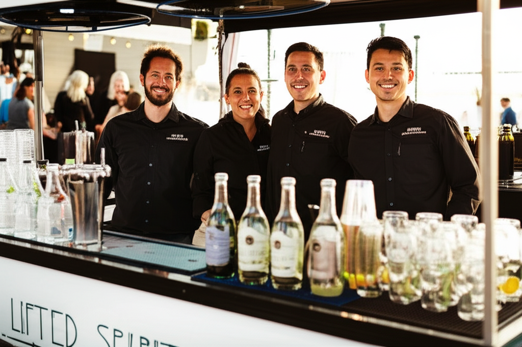 Professional Lifted Spirits bartenders crafting cocktails