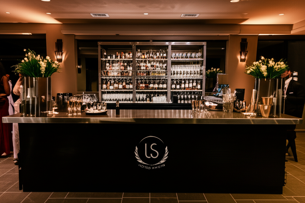 Custom bar setup by Lifted Spirits